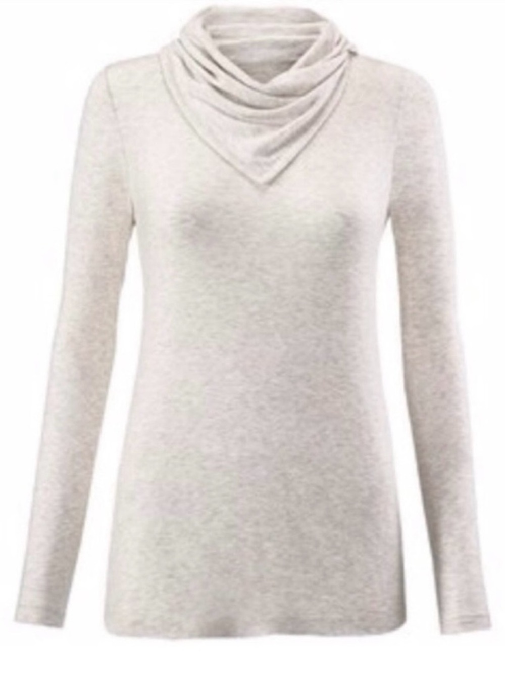 Cabi Sawyer Oatmeal Cowl Neck Women's Top